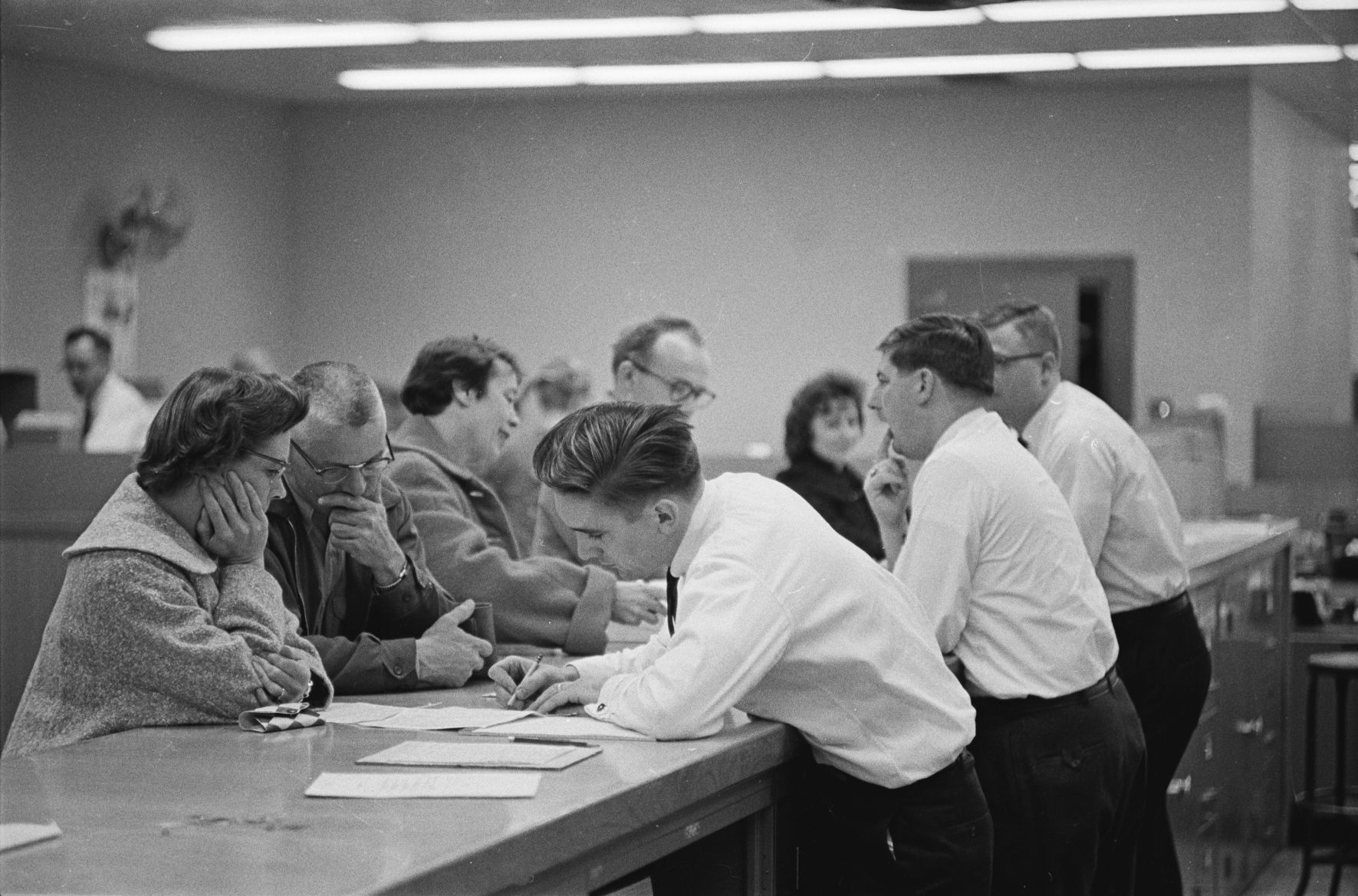 Tax preparation in Madison, 1961